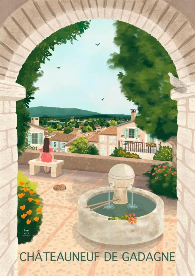 L'Appartement De L'Arche Châteauneuf-de-Gadagne Exteriör bild
